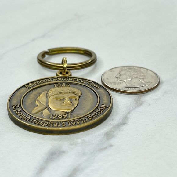 St. Joseph Hospital Second Century of Care Keychain Keyring - Picture 3 of 7